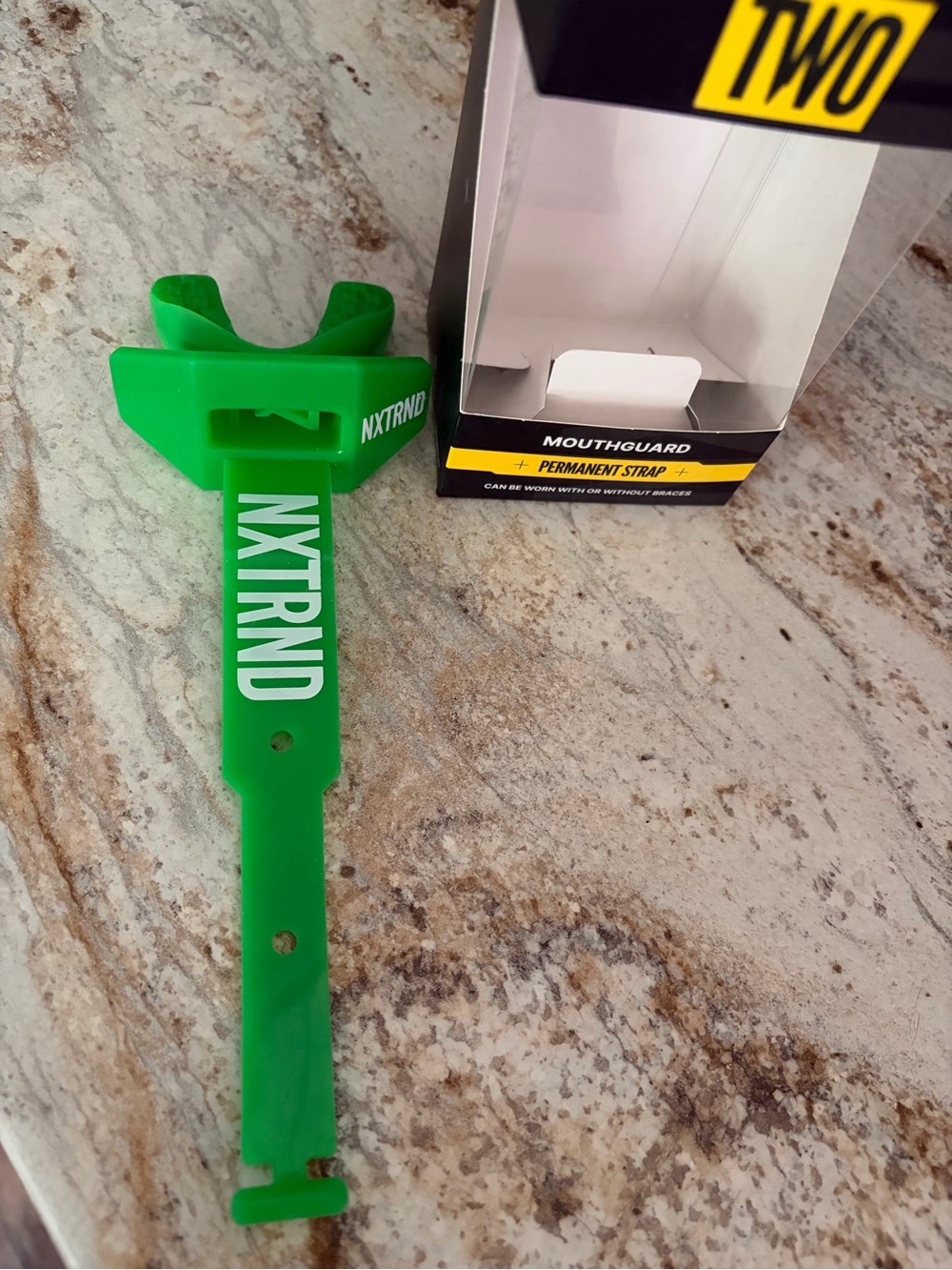 NXTRND Green Mouthguard with Permanent Strap